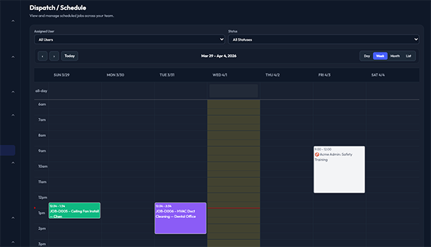 7. Dispatch And Scheduling screenshot